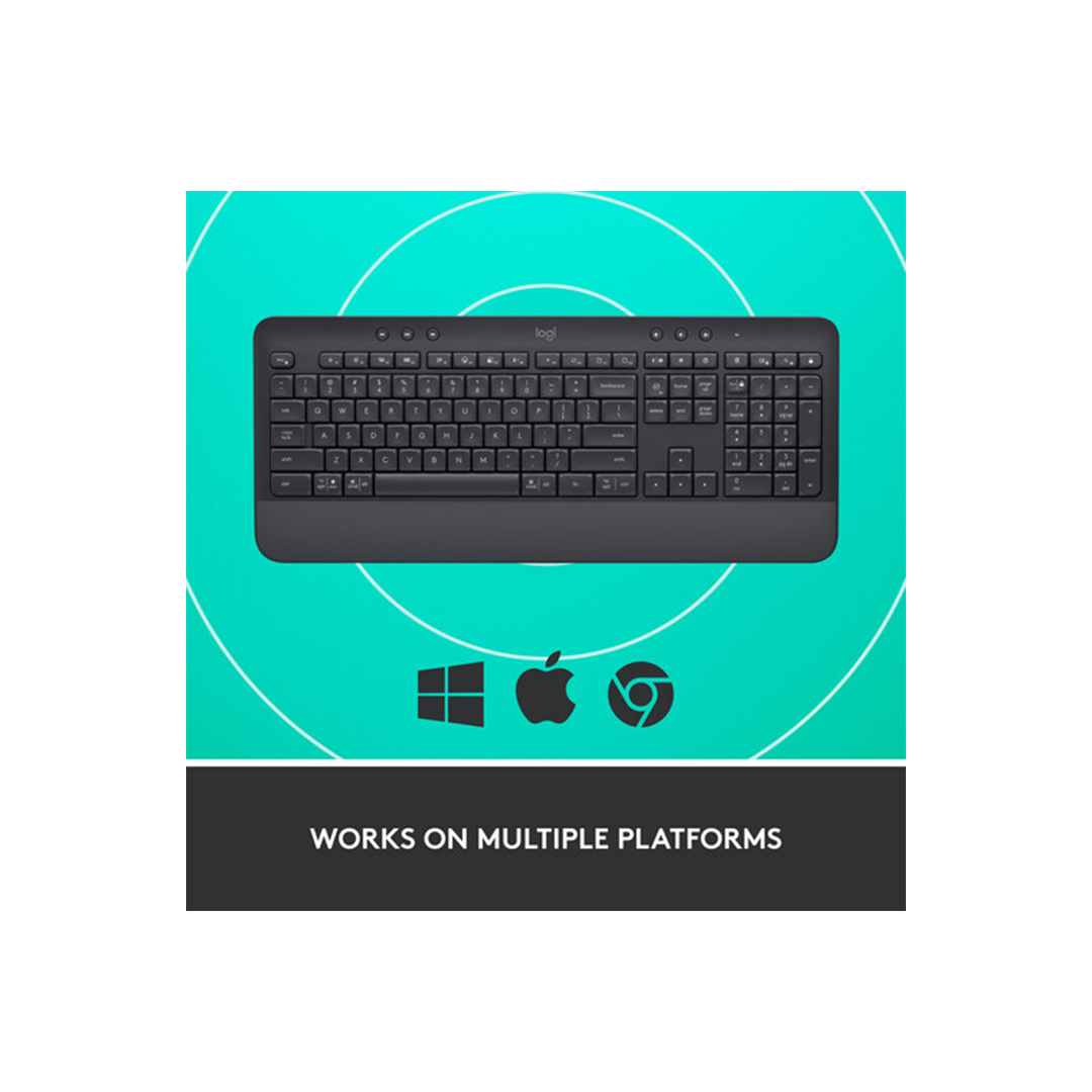 Logitech Signature K650 Wireless Keyboard - Graphite in Qatar Logitech Signature K650 Wireless Keyboard - Graphite in Qatar